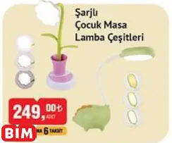 ŞARJLI ÇOCUK MASA LAMBA ÇEŞİTLERİ